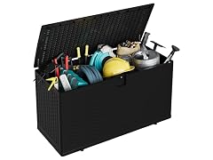 Resin Deck Box, 73 Gal Black