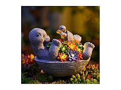 Pohabery Solar Turtle Figurines Garden Decor