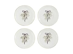 Appetizer Plates - Set of 4 Lilac Bow