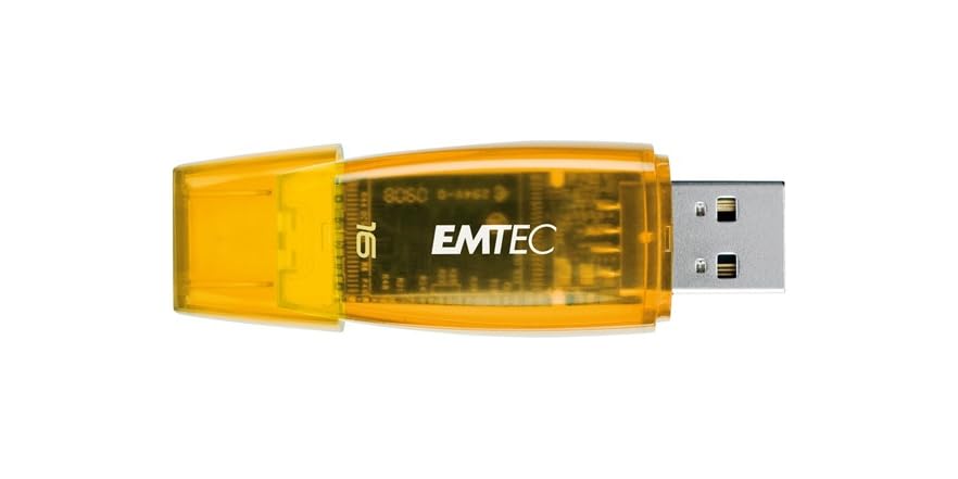 EMTEC 16GB USB Flash Drive - Candy Yellow