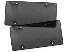 Zone Tech GA0044-UB Smoked License Plate 2 Pk