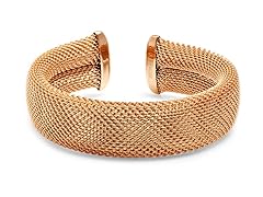 18k Rose Gold Plated Mesh Bracelet