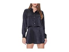 Forever 21  (L) Satin A-Line Mini Skirt
