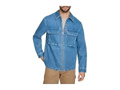 Levi's Men (M) 2-Chest Shacket Medium Wash Denim