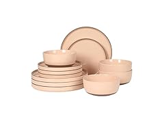 Gibson Elite Northrock Stoneware Dinnerware Set, 12-Piece 