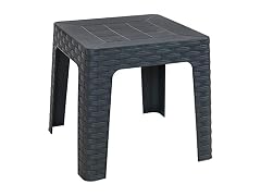 Sunnydaze Decor RBW-075 18in Gray Side Table Grey