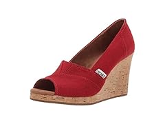TOMS Women's CLASSIC WEDGE Sandal, 9.5