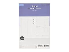 Filofax A5 Organiser Expense Tracker Refill, White