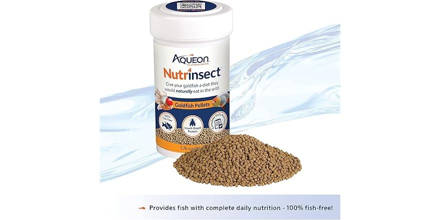 Aqueon Nutrinsect Fish-Free GoldFish Food