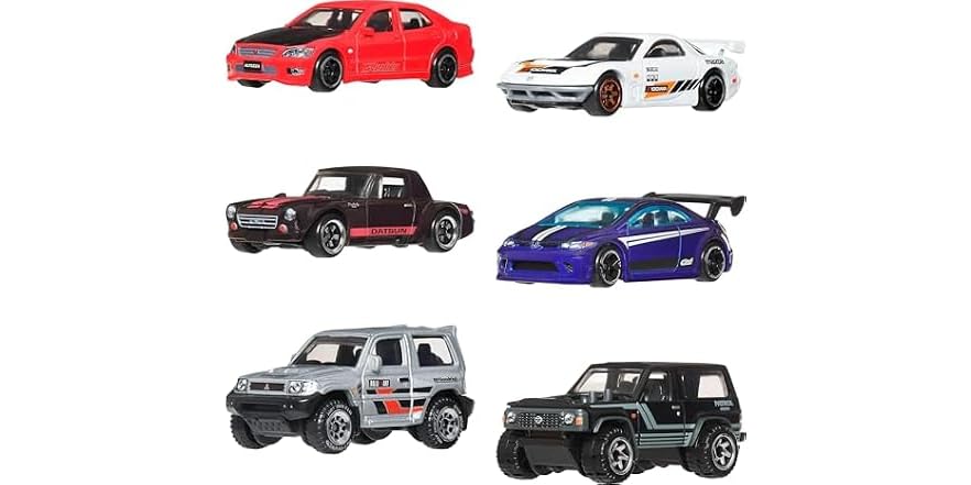 Hot Wheels Silver Series Streets Of Japan 6 Pack