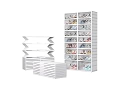 Dollate 9 Tiers 36 Pairs Foldable Shoe Rack