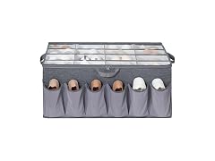 STORAGEIDEAS Extra Large Fabric Shoe Organizer Grey
