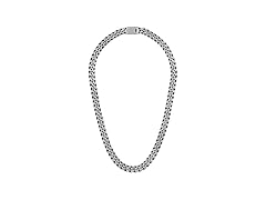 Bulova Stainless Steel Jewelry Men's Necklace