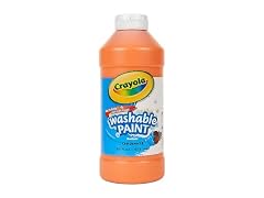 Crayola Washable Orange Paint, 16 oz Bottle