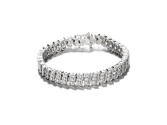 18K Vintage Style Tennis Bracelet