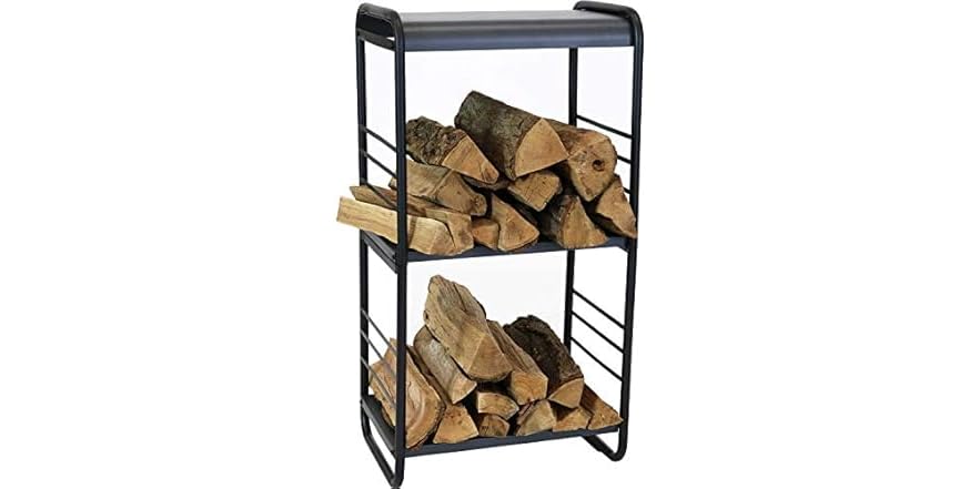 Logue Rack Sunnydaze Rounded Edge Log Rack 36