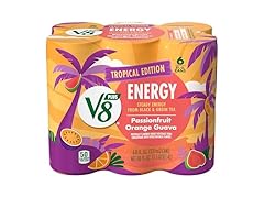 6pk V8 +Energy Passionfruit Orange Guava Juice