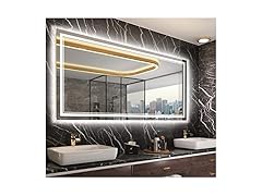 LED Bathroom Mirror with Front and Backlit