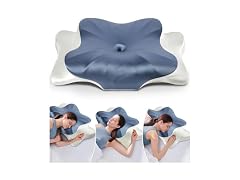 DONAMA Cervical Pillow King Silk Blue