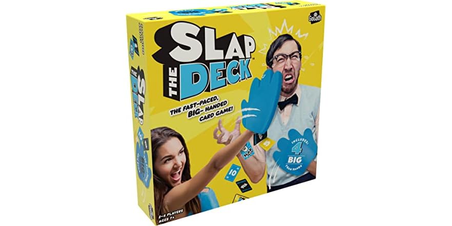 Goliath Slap The Deck Kartenspiel – Ab 7 Jahren, 2–4 Spieler, Mit Riesenhand Aus Schaumstoff