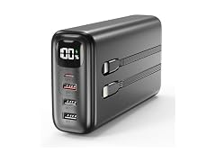 Portable Charger 40000mAh Power Bank (pink or black)
