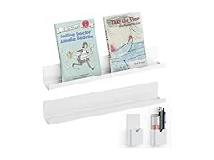 Magnetic Book Shelf 2pk White
