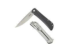 SMITH’S 3-Inch Folding Knife, Black Glass-Filled Handle