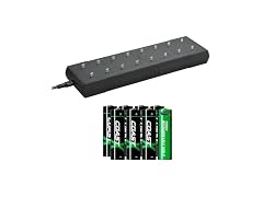Coast Zithion-X AA Rechargeable Batteries & Charging Station