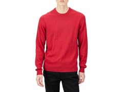 Amazon Essentials Men (L) Crewneck Sweater Red