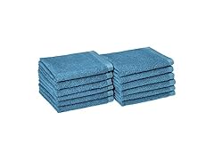 Amazon Basics Cotton Washcloths, 12-pack