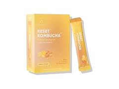 (40ct) EVERYDAZE Reset Kombucha Powder Stick Mixes - Lemon Ginger