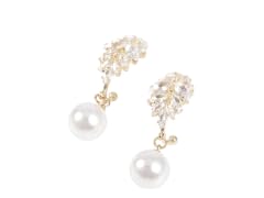 18K Gold Plated Stainless Steel Drop Earrings by Saffron