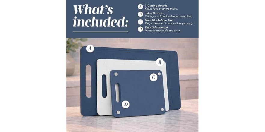 Non-Slip Cutting Board Set