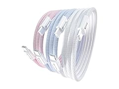60W 3.3FT Nylon Braided USB Type C Cable, 3-Pack