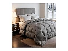Queen Size Grey Feather Down Comforter
