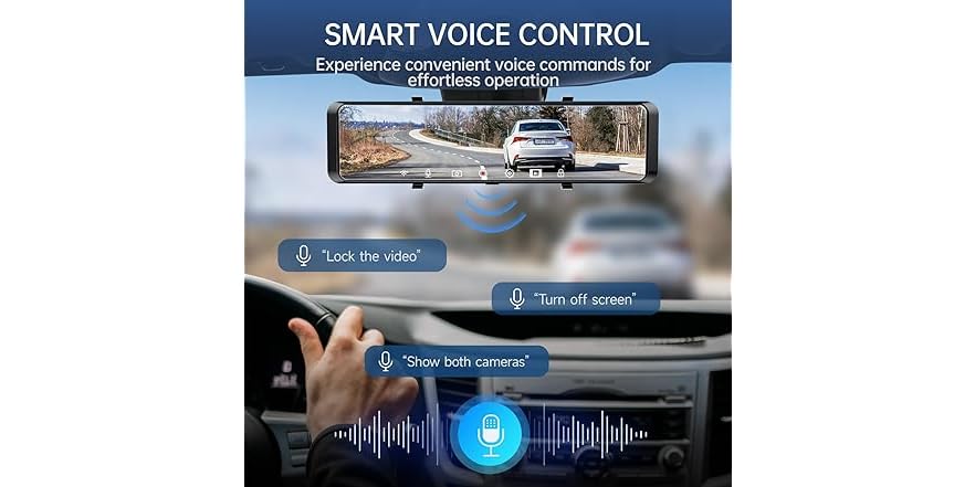 4K Rear View Mirror Camera | 12