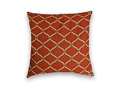 2pk Red Geometric Decorative Cover