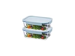 LocknLock The Clear Heat-Resistant Glass Food Set 4Pc