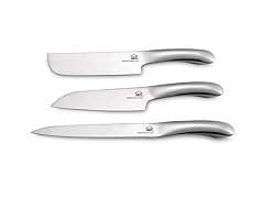 Angled 3Pc Stainless Steel Knife Set