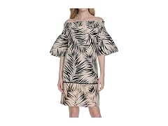 Vince Camuto Women (14) Half Sleeve Off Neck Dress