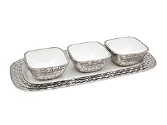 4 pc Weave Pattern Serving Set