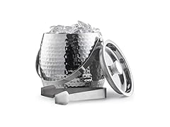 Insulated Ice Bucket w/ Lid & Tongs 1.7L