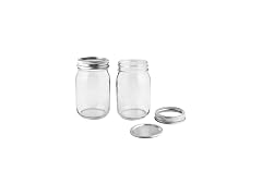 FastRack Regular Mouth Glass Mason Jars 2PK