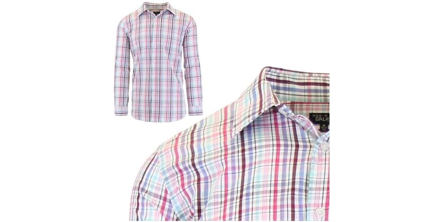 Men's L/S Gingham & Plaid Dress Shirts - Vimarsana News