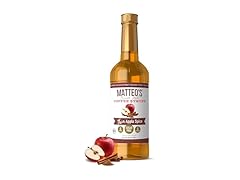 1CT Matteo's Apple Spice Syrup for Coffee, Lattes 33.8 oz