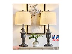 SAIWEYA 27.5" Set of 2 Table Lamps