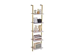 Ladder Shelf, 5-Tier Bookshelf 15.6x11.8in, Open