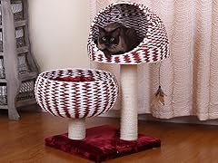 PetPals Blaze Perch with Plush Bowl Lounger