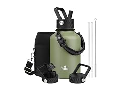 Konokyo 50 oz Insulated Stainless Steel Water Bottle Green