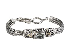 Adjustable Green Amethyst Bracelet